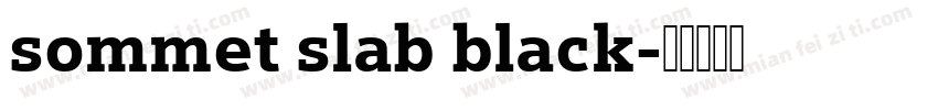 sommet slab black字体转换